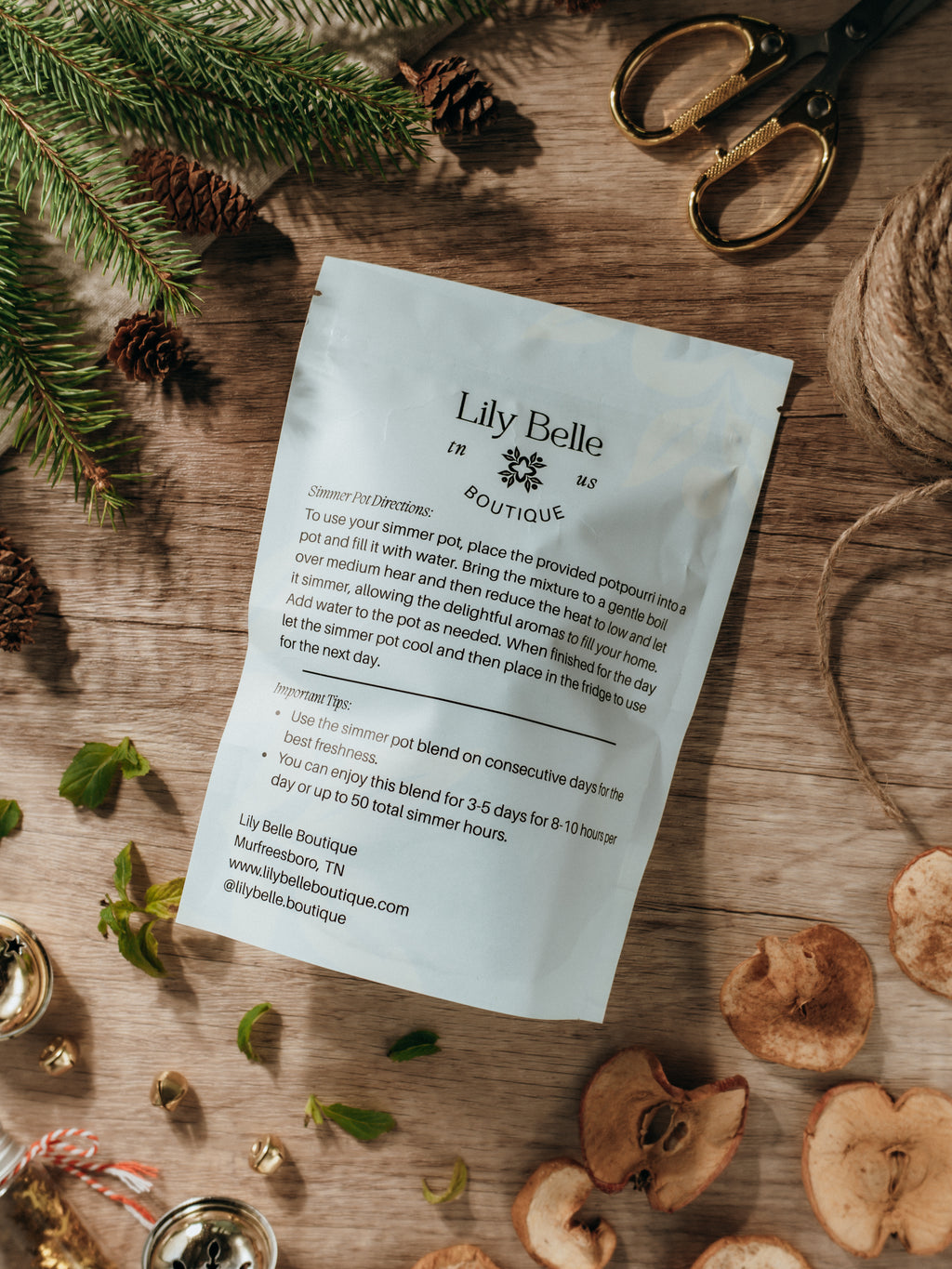 Peppermint Cocoa Simmer Pot  | Apple Vanilla Peppermint