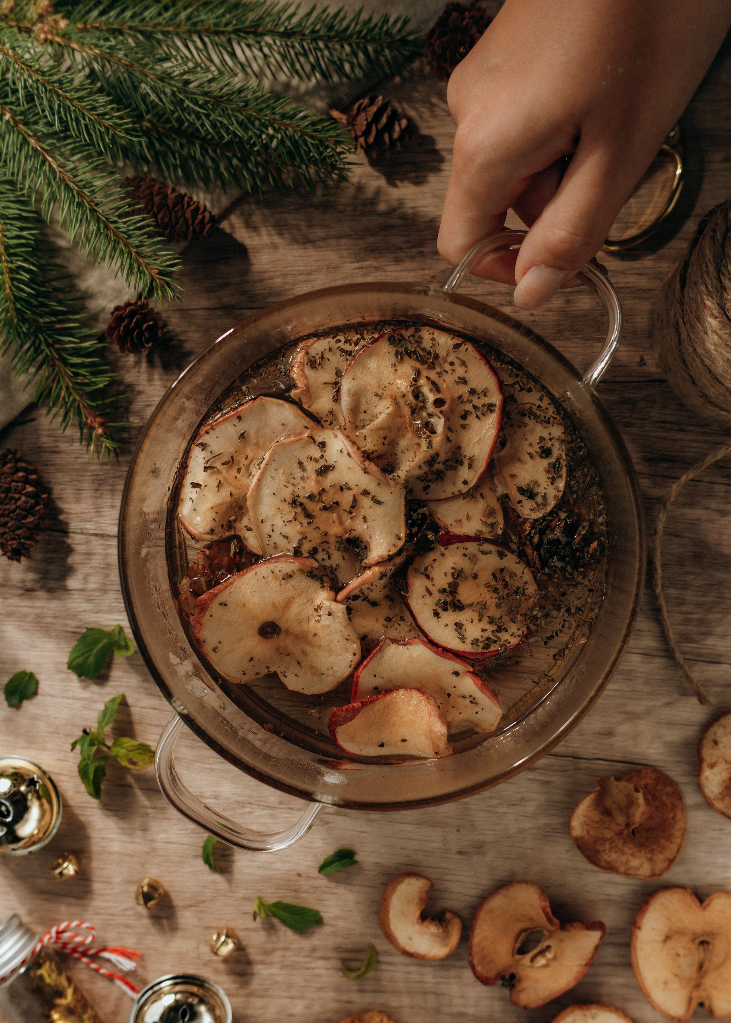 Peppermint Cocoa Simmer Pot  | Apple Vanilla Peppermint