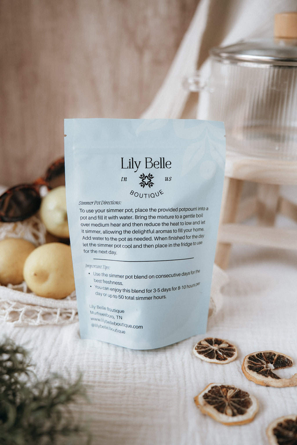 Lemon Orchard Simmer Pot | Lemon Rosemary Peppercorn